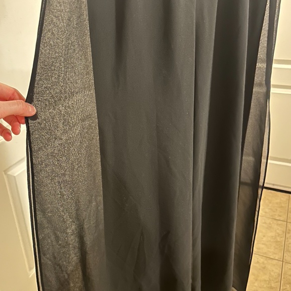 Alex Evenings Black Straight leg chiffon pant Size small petite LIKE NEW - Picture 4 of 7